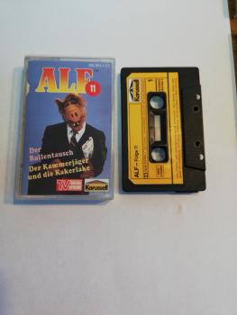 Alf Folge 11 Der Rollentausch/ Der Kammerjäger und die Kakerlake Schwarz mit Gelben Aufkleber 835 863-4 Karussell(Innencover beschrieben)
